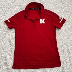 Women’s Nebraska Huskers Adidas Polo